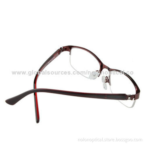 Men's Women's Metal Half Rim Optical Eyeglasses